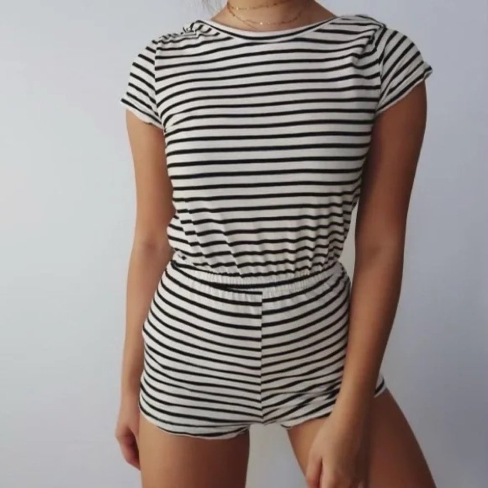 American Apparel Striped Romper